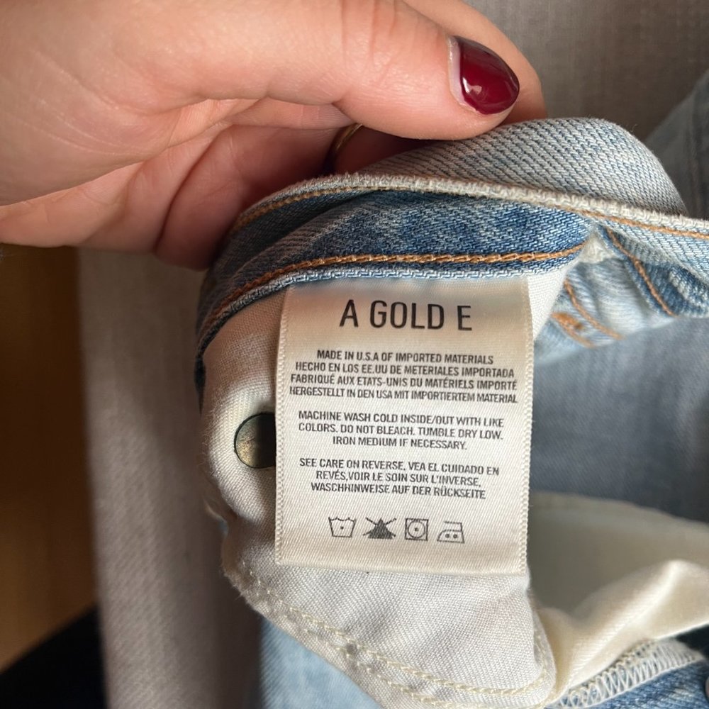 AGOLDE Riley High Rise Straight Crop Distressed Jean - Picture 5 of 8
